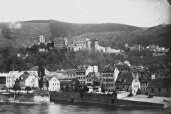 Heidelberg. Germany.Heidelberg with River Neckar. (1881)