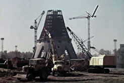 Строительство Останкинской телебашни (1965)