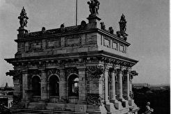 Der Bau des Reichstages: Oberteil des Südwestturms (1893)