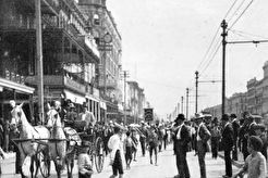 Canal Street. Godchaux Building at the corner of Chartres Street (1900)