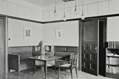 Neubau der „Münchner Neuesten Nachrichten“, Redaktionszimmer (1904)