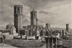 [Catedral de Barcelona] Sacado con dagüerreotipo (1840)
