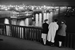 Вид с Крымского моста на ЦПКиО им. Горького (1950)