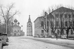Кремль. Вид на Спасо-Преображенский собор с колокольней (1956)