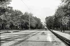 Down Woodward Avenue from Peterboro Street (1900)