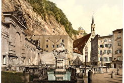 Salzburg Pferdeschwemme || Фонтан. Бывшая конная купальня  (1900)