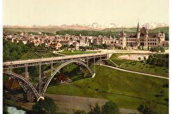 View from Hotel Bellevue. Berne (1890)