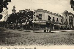 Tunis. Avenue Jules-Ferry : Café du Casino & Théâtre Municipal (1905)