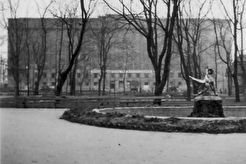 Гарадскі сквер у перыяд нямецка - фашысцкай акупацыі (1941)
