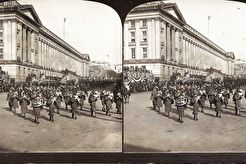 President Roosevelt Escort passing Treasury Building.Inauguration Day.Washington,D.C (1904)
