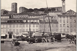 Bateaux de Peche et les Tours du Suquet (1852)