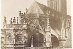 Abside de l'église de St Pierre à Caen (1850)