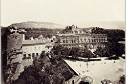 Granada. Vista general de la Alhambra desde la torre del Homenaje (1870)