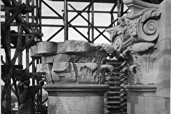 Der Bau des Reichstags: Die Südsäule des Nord-West-Turms (1890)