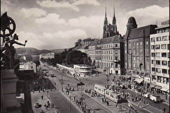 Brno, Nádražní, Tramvaje na náměstí Československé armády (1965)