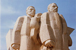 The monument to Gottwald on Gottwald Square (1989)