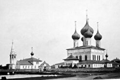 Ярославль. Николо-Пенский храм и церковь Фёдоровской иконы Божией Матери. (1880)