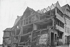 Neustadt 2 nach dem Abriss von Neustadt 3–4, Marburg (1875)