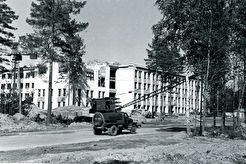 Строительство лабораторного корпуса Новосибирского университета (1961)