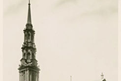 Broadway - Fulton Street, St. Paul's Church, NY (1900)
