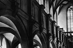 Thomaskirche in Leipzig: Empore im südlichen Seitenschiff (1960)
