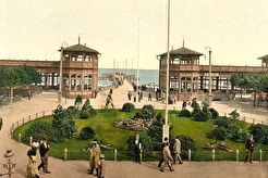 Zoppot. Kurgarten & Landungsbrucke (1895)