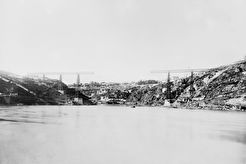 Construção da Ponte ferroviária D. Maria Pia, Porto (1876)