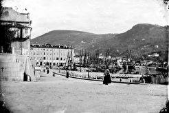 Le port : abords du quai des douanes et bassin Lympia (1863)