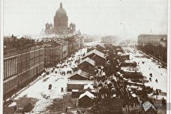 Балаганы на Адмиралтейской площади (1861)