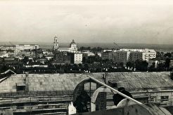 Панорама города с крыши главного корпуса ППИ (1960)