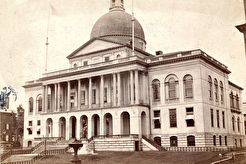 State House. Beacon Street (1867)