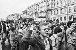 Демонстрация на Невском проспекте (1991)