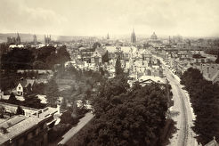 Oxford. Bird's Eye View from Magdalen Tower (1865)