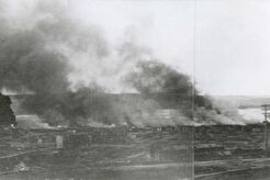 Пожар, вызванный бомбардировкой Мурманска (1941)