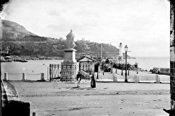 Statue de Charles Félix et port (1863)