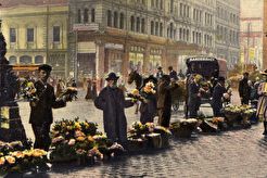 Flowers sellers, Martin Place (1900)