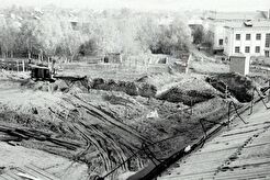 Строительство корпуса "Д" ВФ МЭИ (1964)