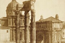 Foro Romano, Tempio di Vespasiano (1850)