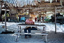 "Mr. John’s Restaurant & Bungalows" on Nai Harn Beach (1976)