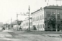 Вид Комсомольского проспекта от улицы Ленина (1960)