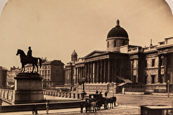 London's National Gallery and the George IV Monument (1858)