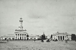 Сусанинская площадь. Пожарная каланча и Гауптвахта (1890)