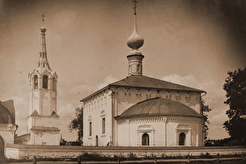 Церкви Николая Чудотворца и Входа Господня в Иерусалим с колокольней (1900)