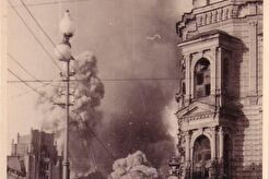 Момент взрыва на улице Крещатик (1941)