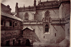 Granada.  Catedral. Vista general esterior de la Capilla Real (1875)