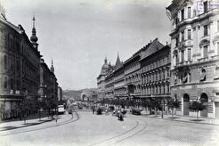 Lipót (Szent István) körút a Nyugati tér felől nézve (1870)