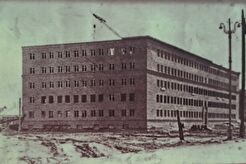Строительство общежития астраханского мореходного училища (1960)