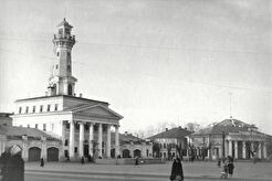 Пожарная каланча. Вид от сквера (1960)