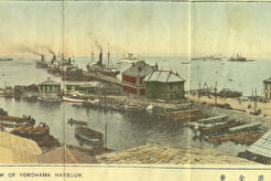 Whole view of Yokohama Harbour / Полный вид на гавань Йокогамы (1915)