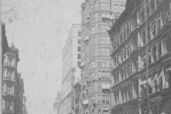La Salle Street, showing Tacoma building (1900)